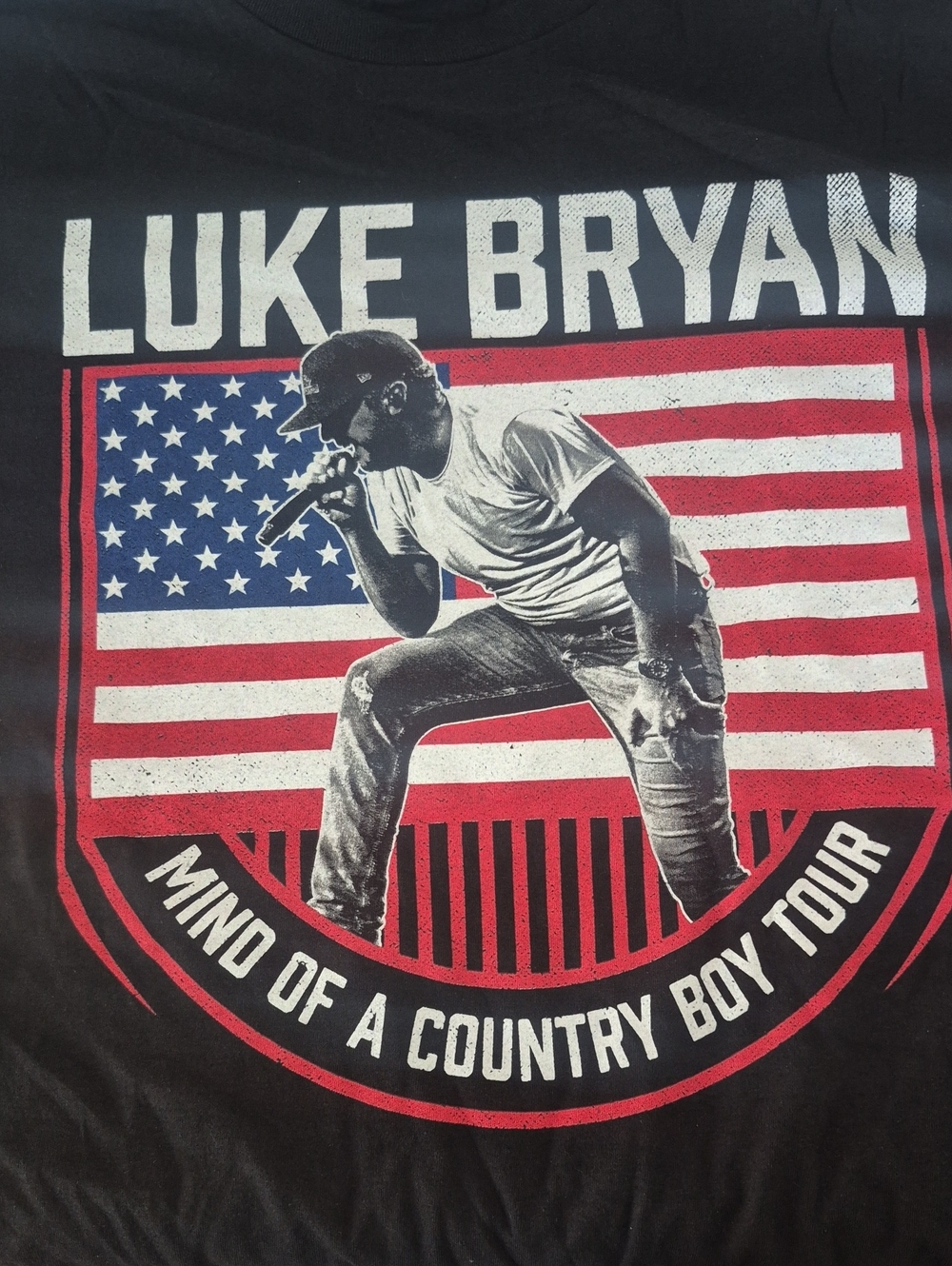 Luke Bryan Black Graphic Tour T‑Shirt - Mind of a Country Boy